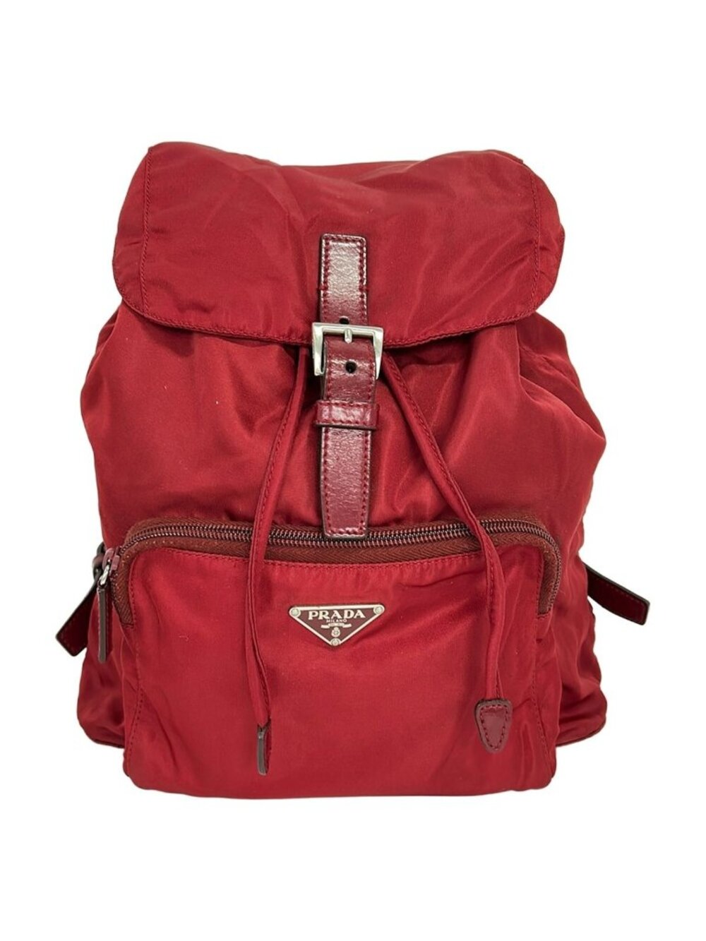 Prada Backpack Red Leather